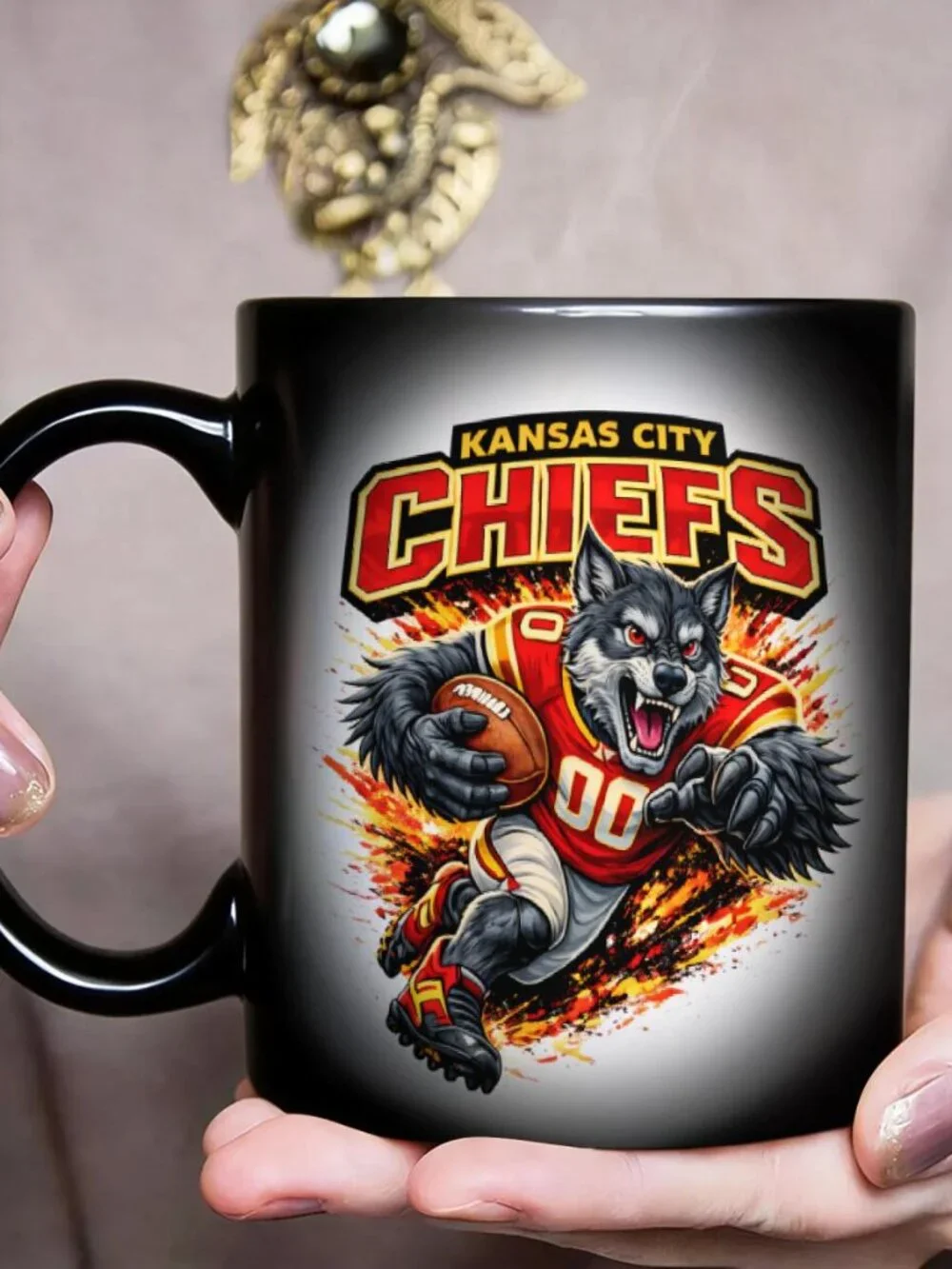 Kansas City Chiefs Matte Heat Changing Mug NFL Fan Cup 11oz